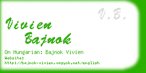 vivien bajnok business card